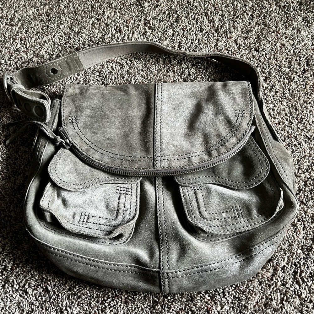 Lucky Brand Metallic Suede Purse
